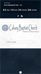 Mobile Screenshot of calvarybaptistdfw.org
